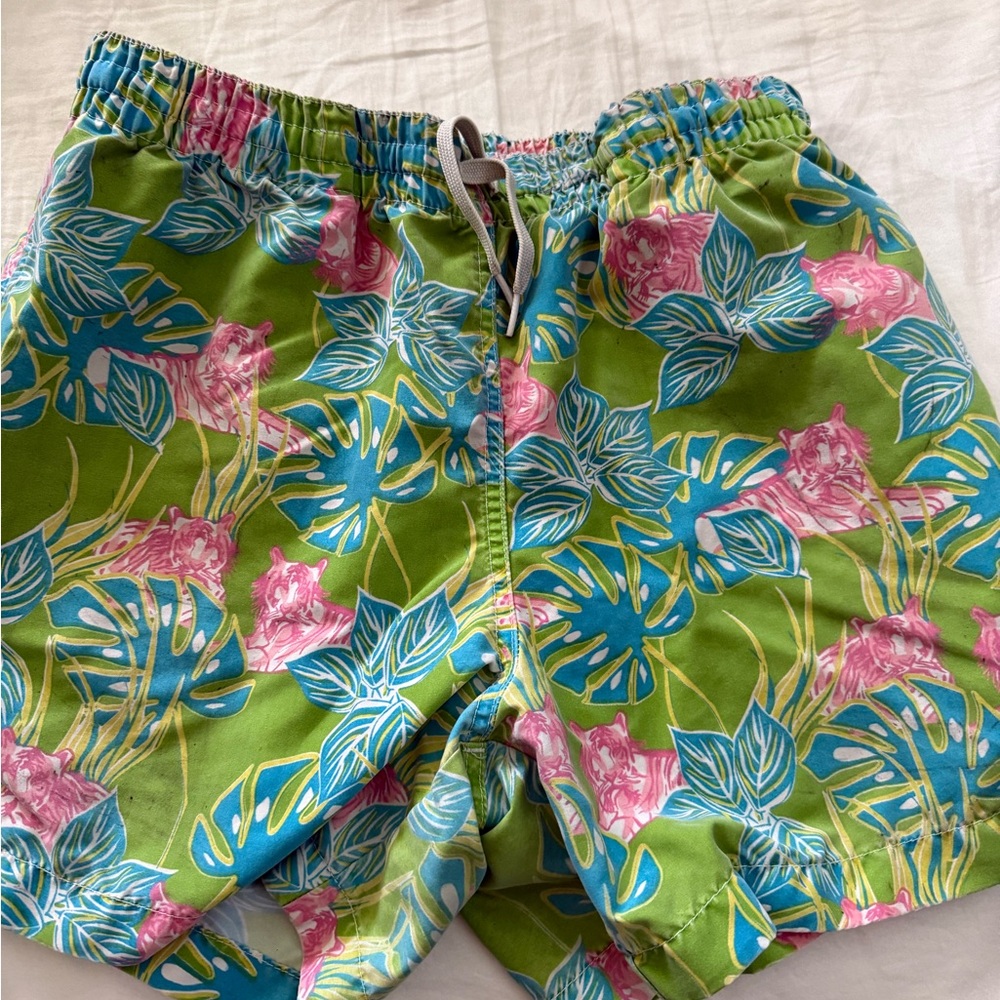 Chubbies Tropical Green and Pink Men's Shorts